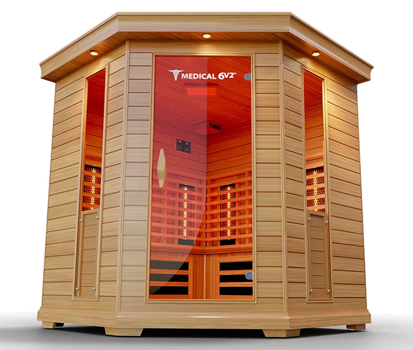 Medical 6 Plus Indoor Full-Spectrum Infrared 6-Person Sauna
