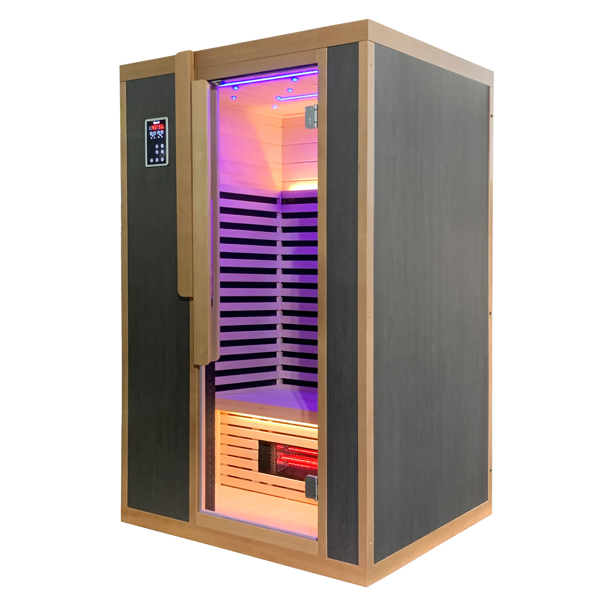 Blisspod Bergen 2-Person Indoor Full-Spectrum Infrared Sauna with Red Light Therapy