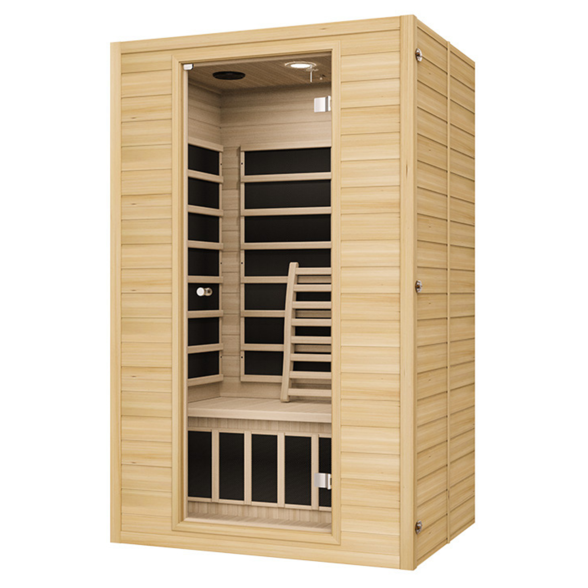 Blisspod Vienna 2-Person Indoor Far Infrared Sauna in Canadian Hemlock