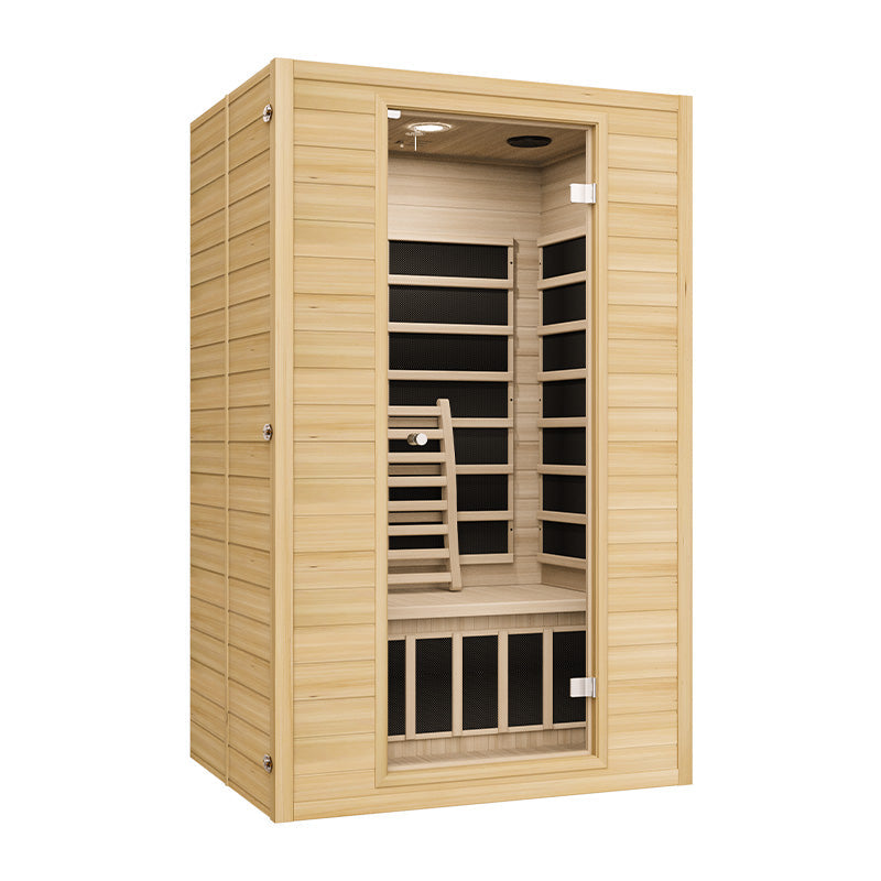 Blisspod Vienna 2-Person Indoor Far Infrared Sauna in Canadian Hemlock