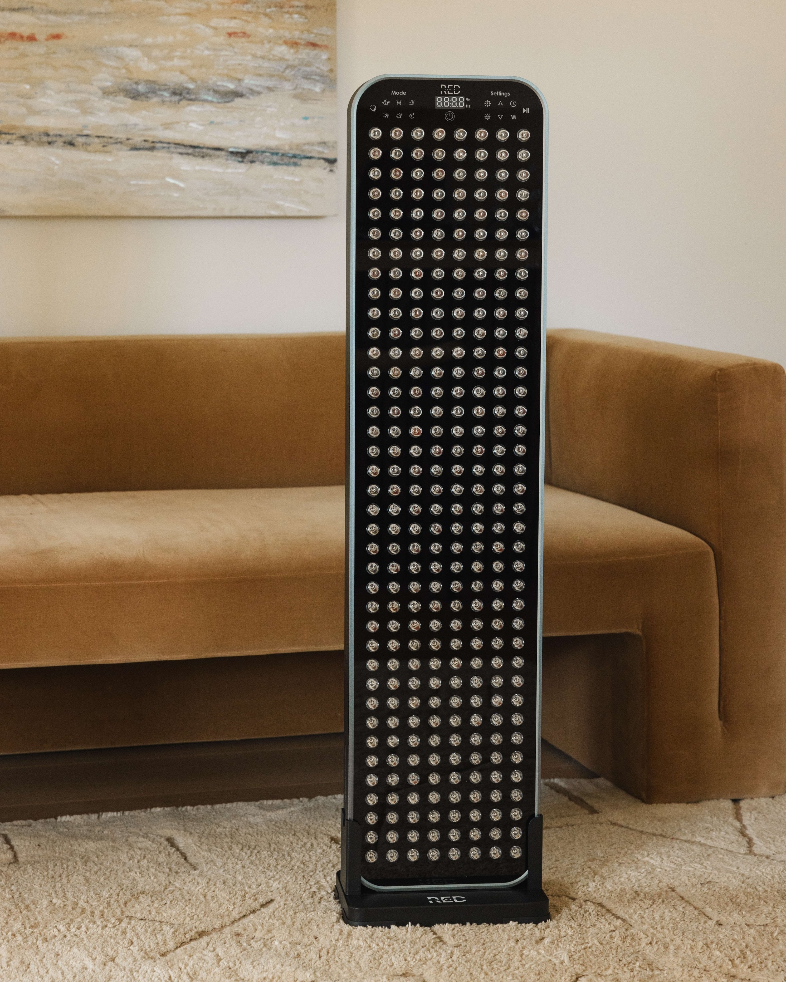 Renew Large red light therapy panel on its floor stand