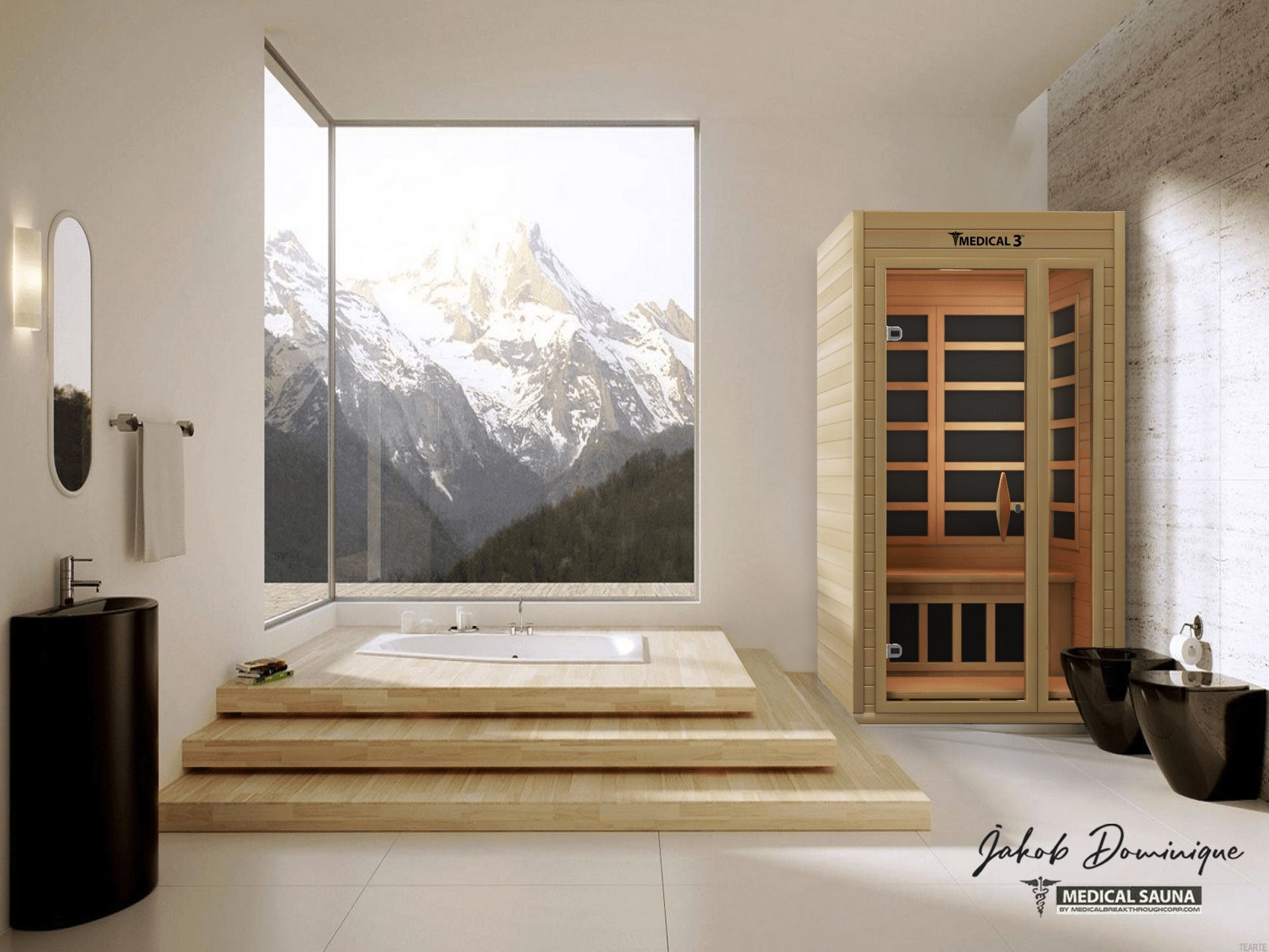 Medical 3 Indoor Full-Spectrum Infrared 1-Person Sauna