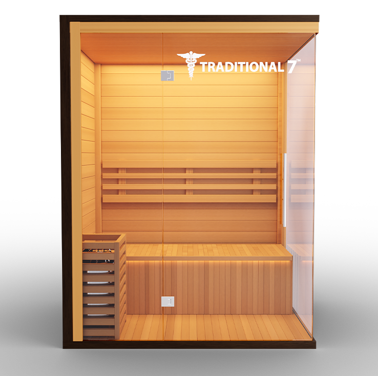 Medical Sauna Traditional 7 Indoor Traditional 3-Person Sauna