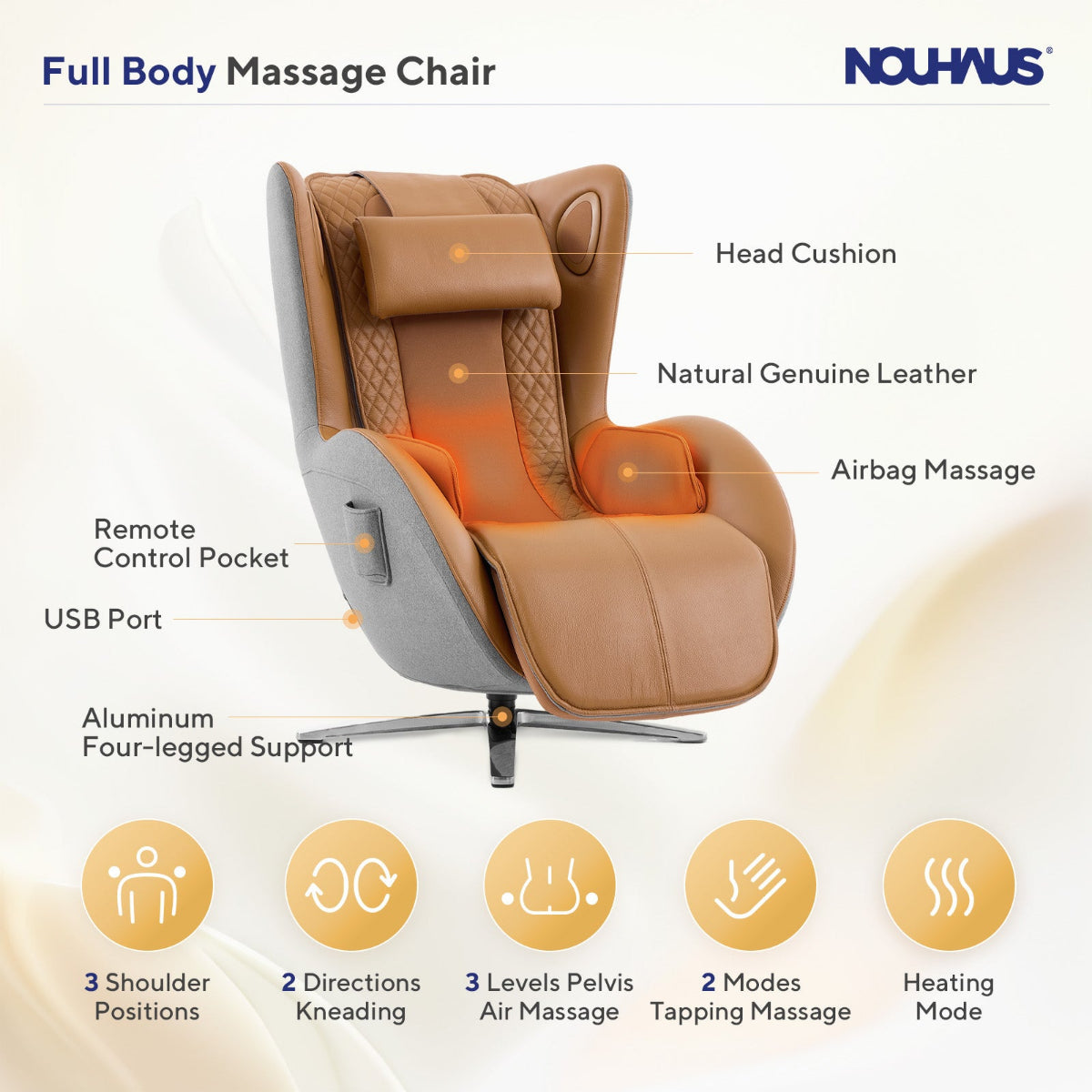 Nouhaus Aurora Zero Gravity Full-Body Massage Chair