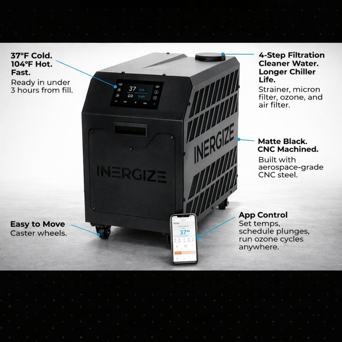 Inergize Elite Dual-Temperature Cold Plunge Tub