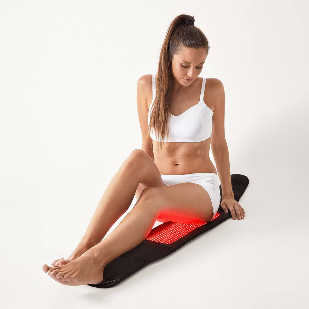 Nushape Lipowrap red and near-infrared light therapy body wrap, flat view