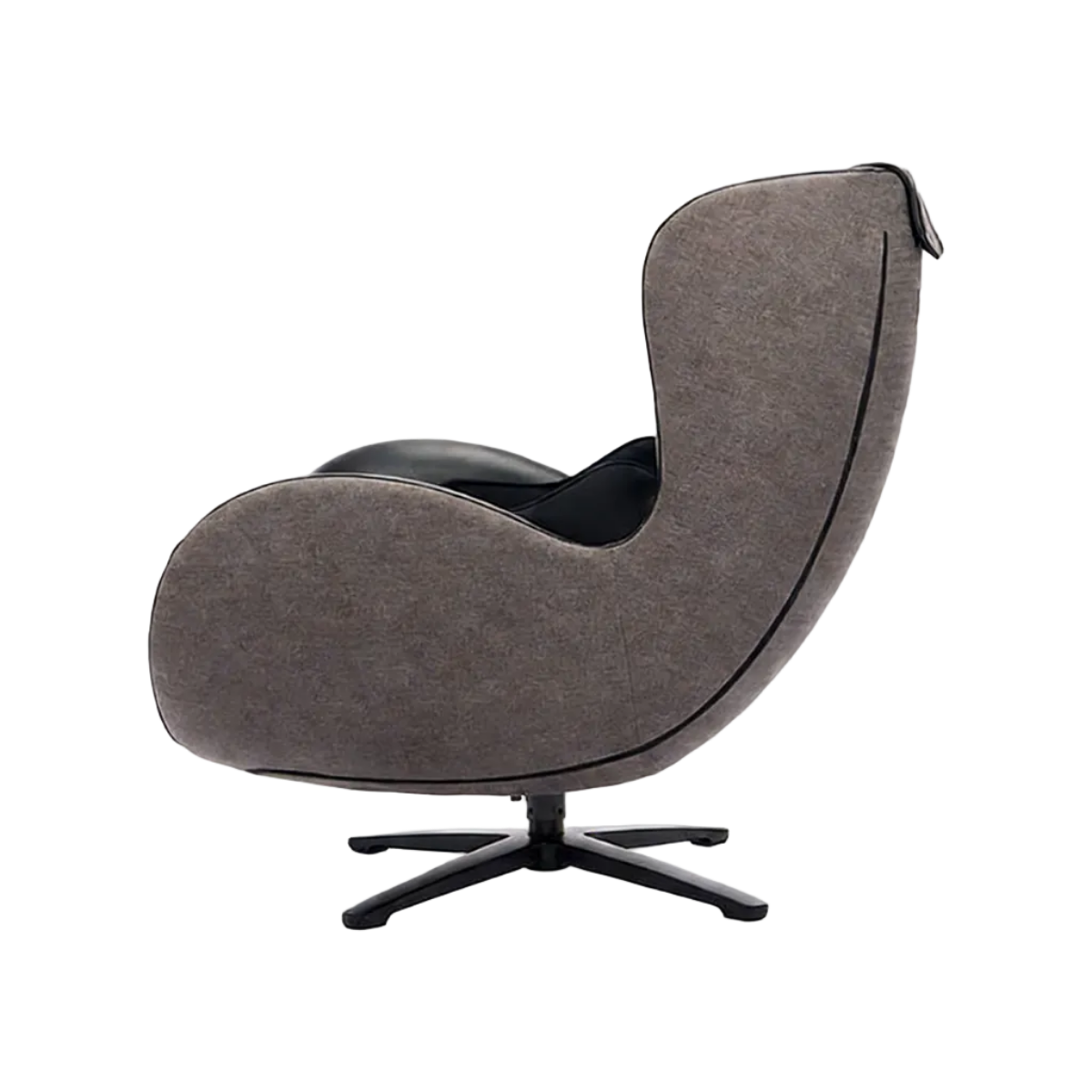 Nouhaus New Classic massage chair in Space Black, side view