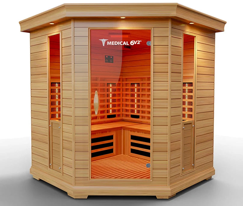 Medical 6 Plus Indoor Full-Spectrum Infrared 6-Person Sauna