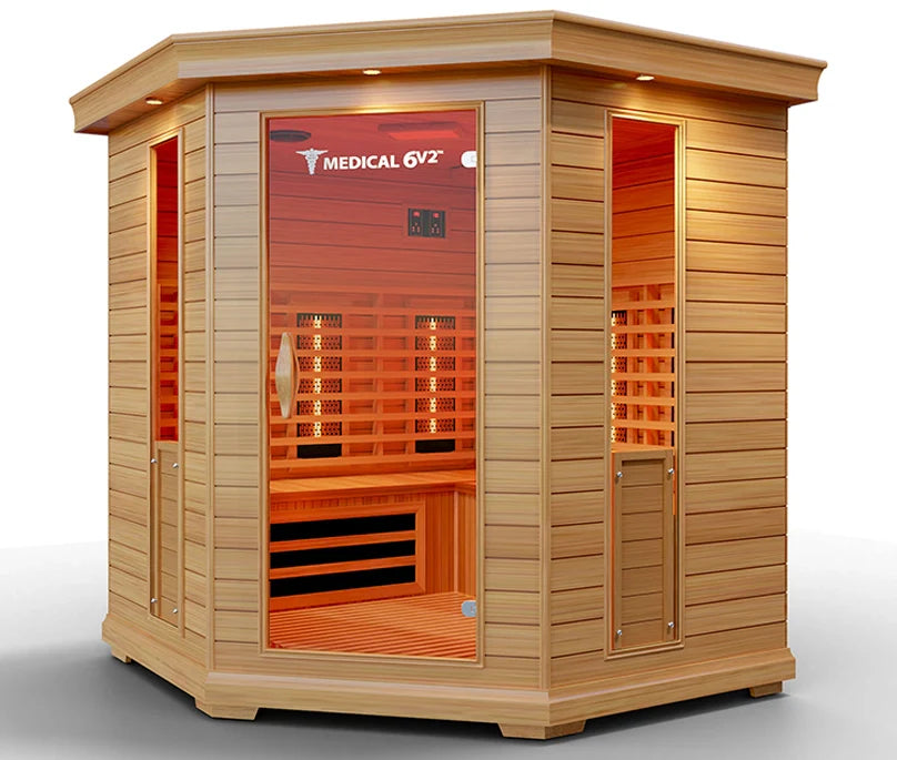 Medical 6 Plus Indoor Full-Spectrum Infrared 6-Person Sauna