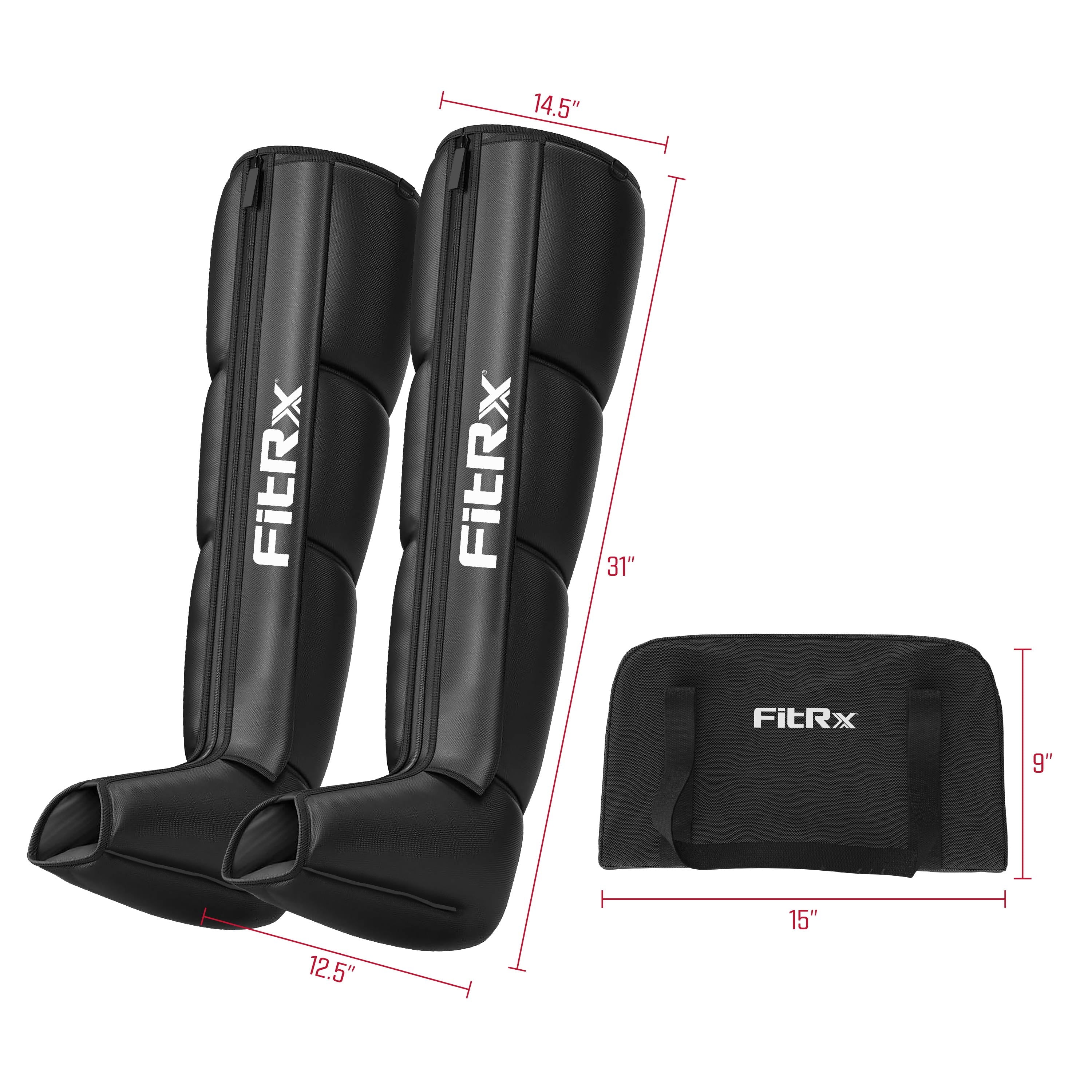Recover Max Pro Full Leg Compression Massager, Air Compression Leg Massager with 3 Modes, Recovery Boots for Circulation, Muscle Relief & Travel Case