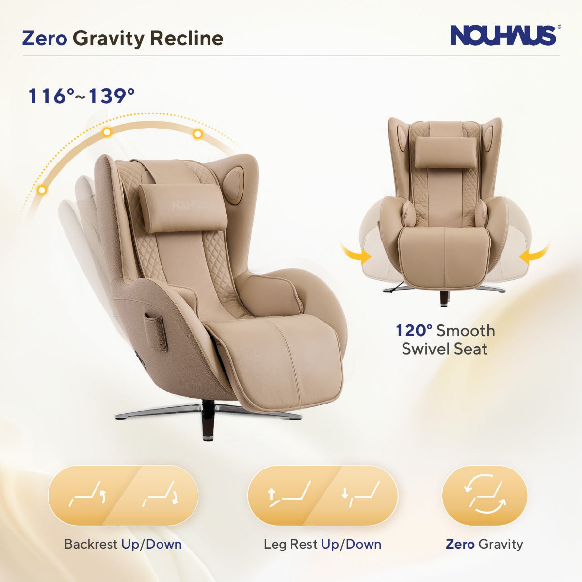 Nouhaus Aurora Zero Gravity Full-Body Massage Chair