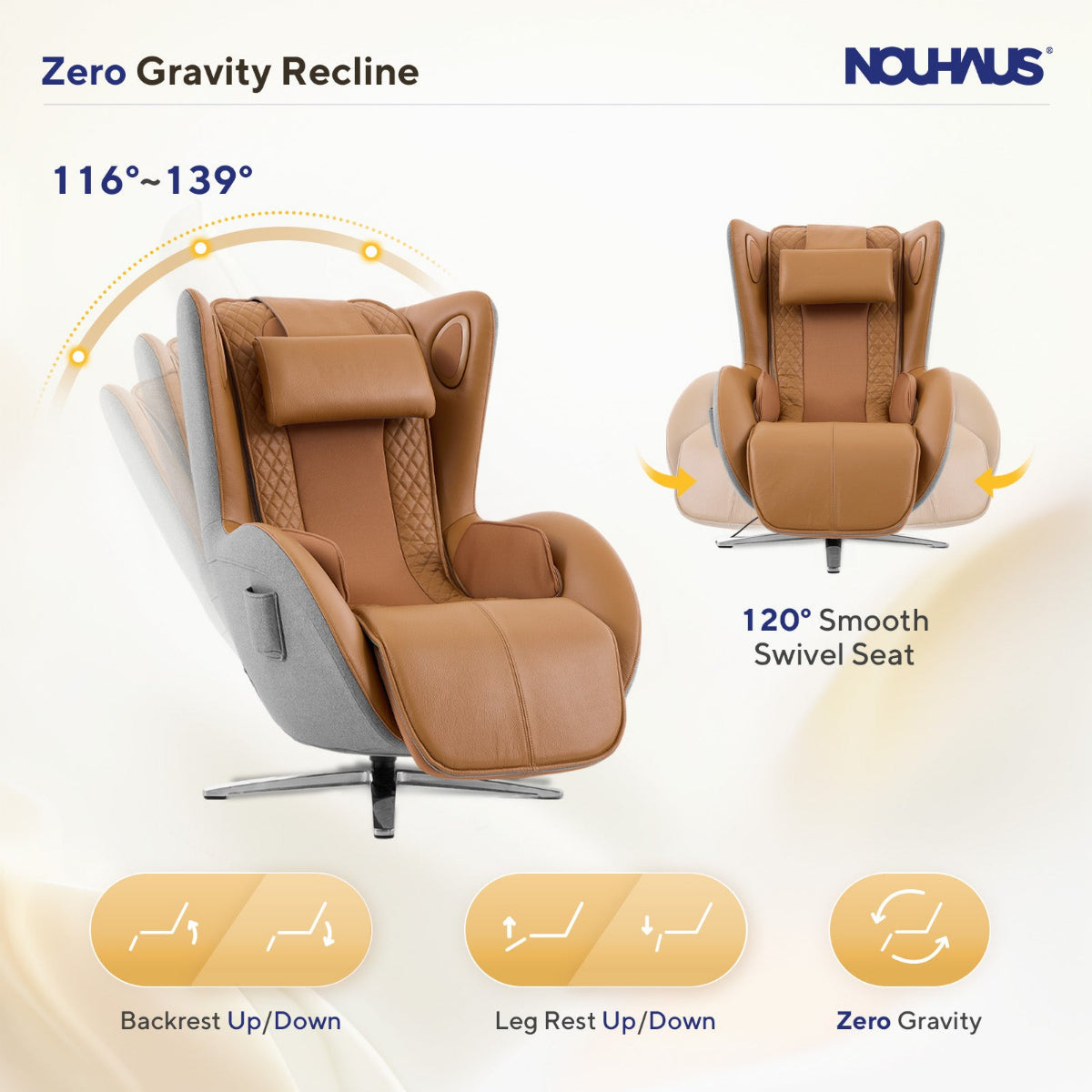 Nouhaus Aurora Zero Gravity Full-Body Massage Chair
