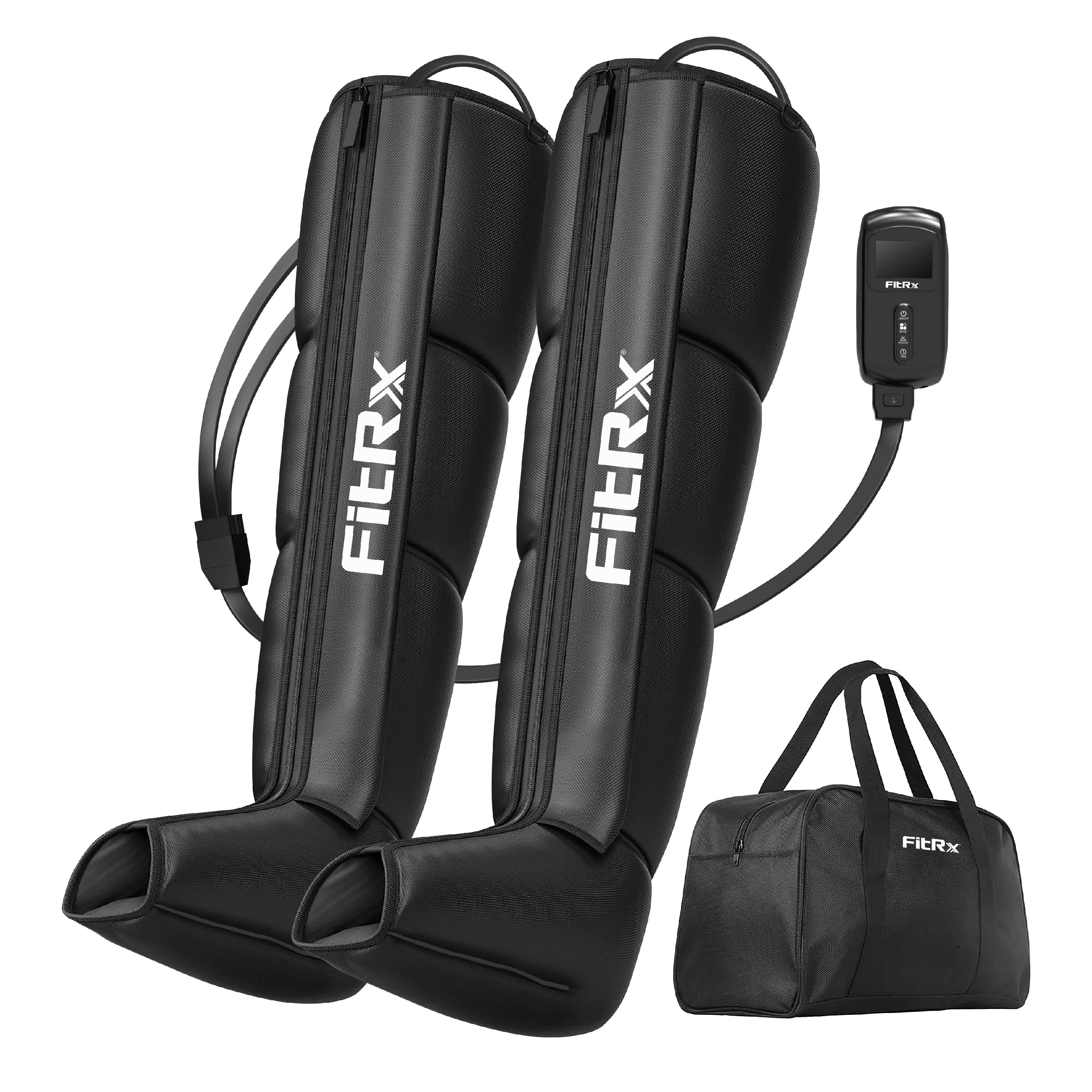 Recover Max Pro Full Leg Compression Massager, Air Compression Leg Massager with 3 Modes, Recovery Boots for Circulation, Muscle Relief & Travel Case