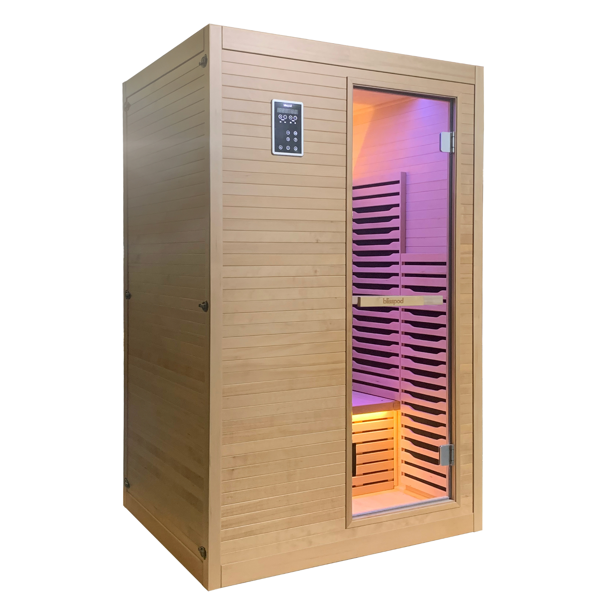 Blisspod Helsinki 2-Person Indoor Full-Spectrum Infrared Sauna with Red Light Therapy
