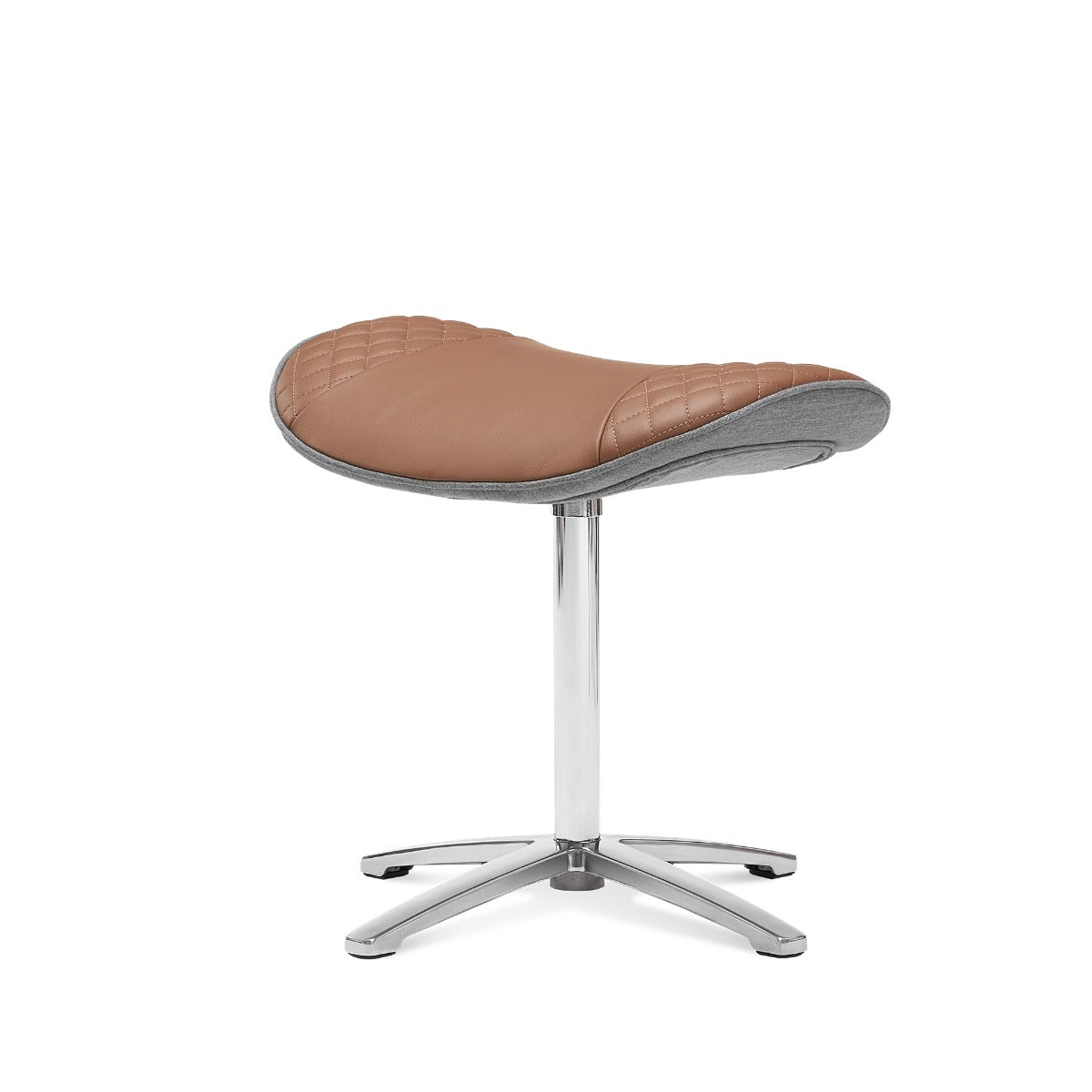 Nouhaus New Classic massage chair ottoman in Dark Caramel.