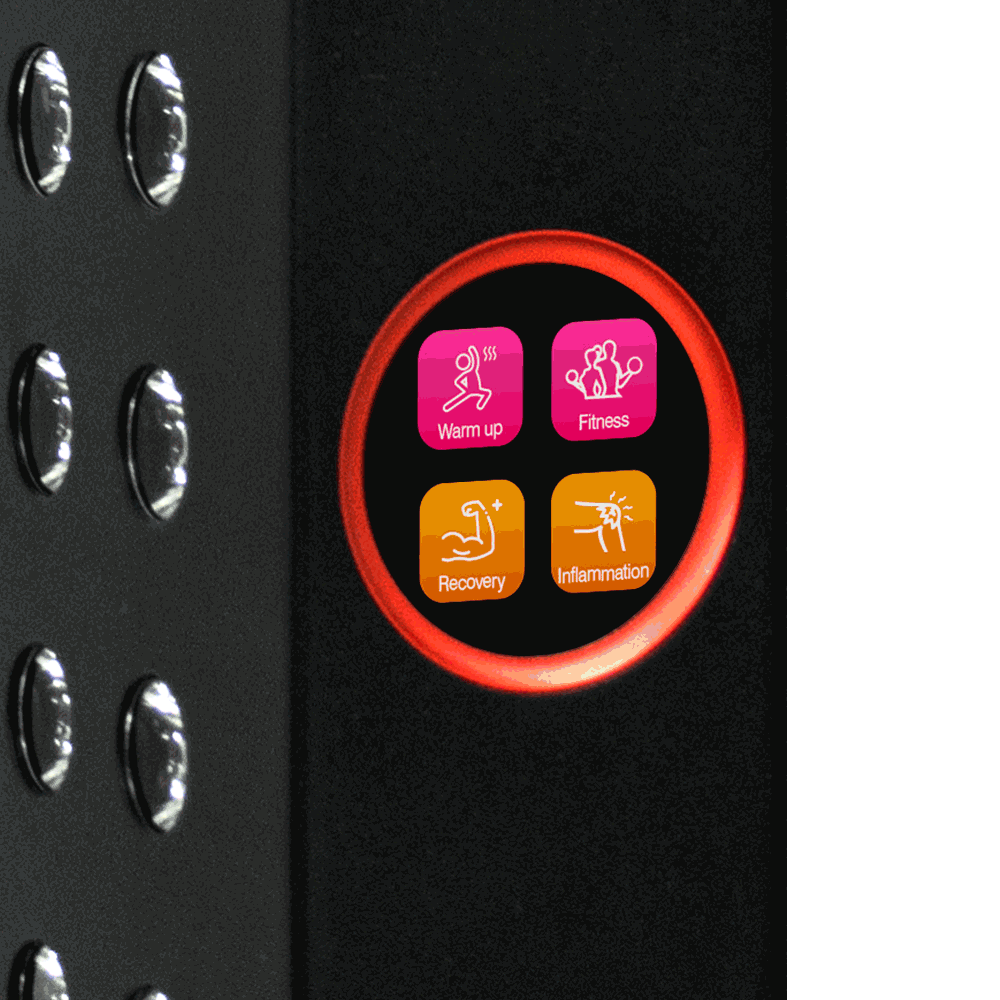 Renew Max panel, close-up of the touchscreen control