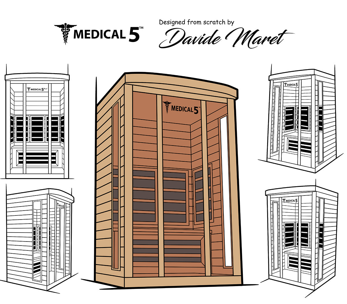 Medical 5 Indoor Infrared 3-Person Sauna