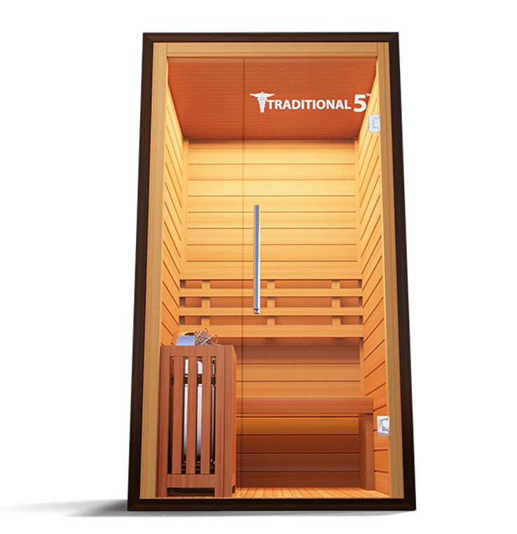 Medical Sauna Traditional 5 Indoor Hemlock Steam 2-Person Sauna