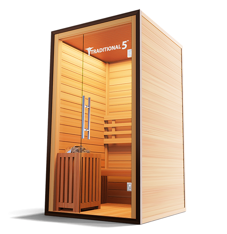 Medical Sauna Traditional 5 Indoor Hemlock Steam 2-Person Sauna