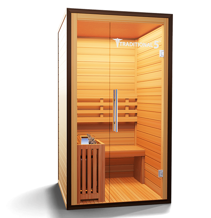 Medical Sauna Traditional 5 Indoor Hemlock Steam 2-Person Sauna