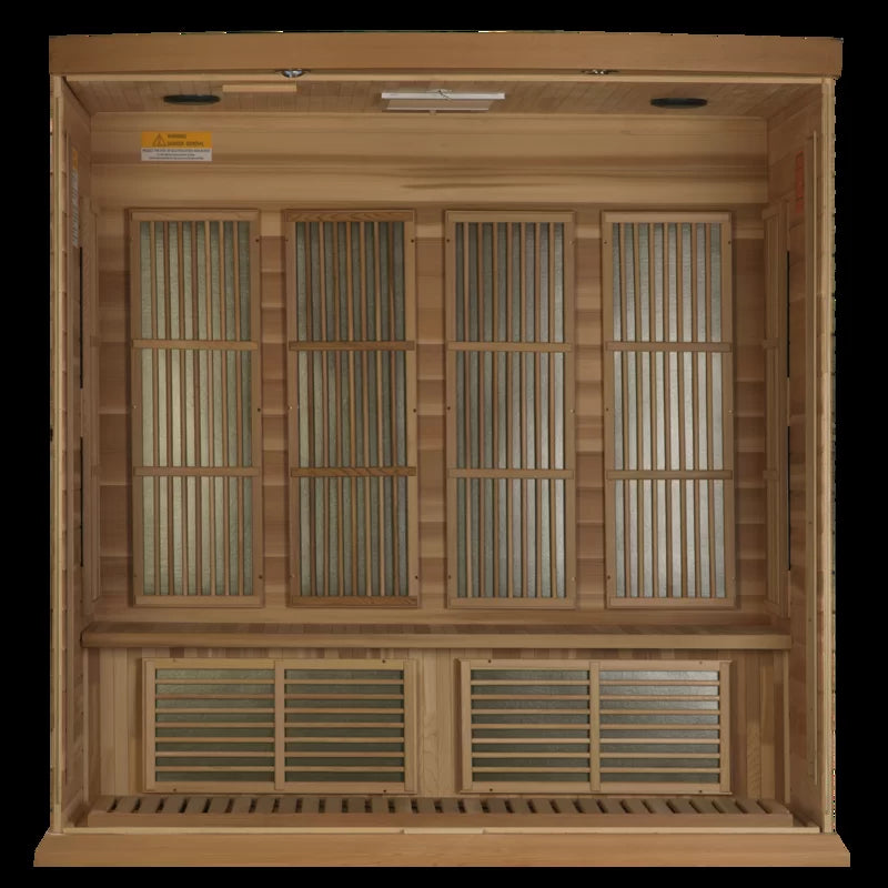Maxxus 4 - Person Bluetooth Compatible FAR Infrared Sauna in Hemlock