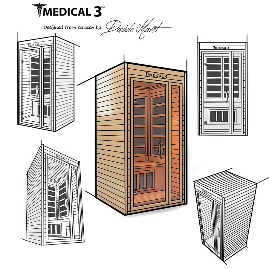 Medical 3 Indoor Full-Spectrum Infrared 1-Person Sauna