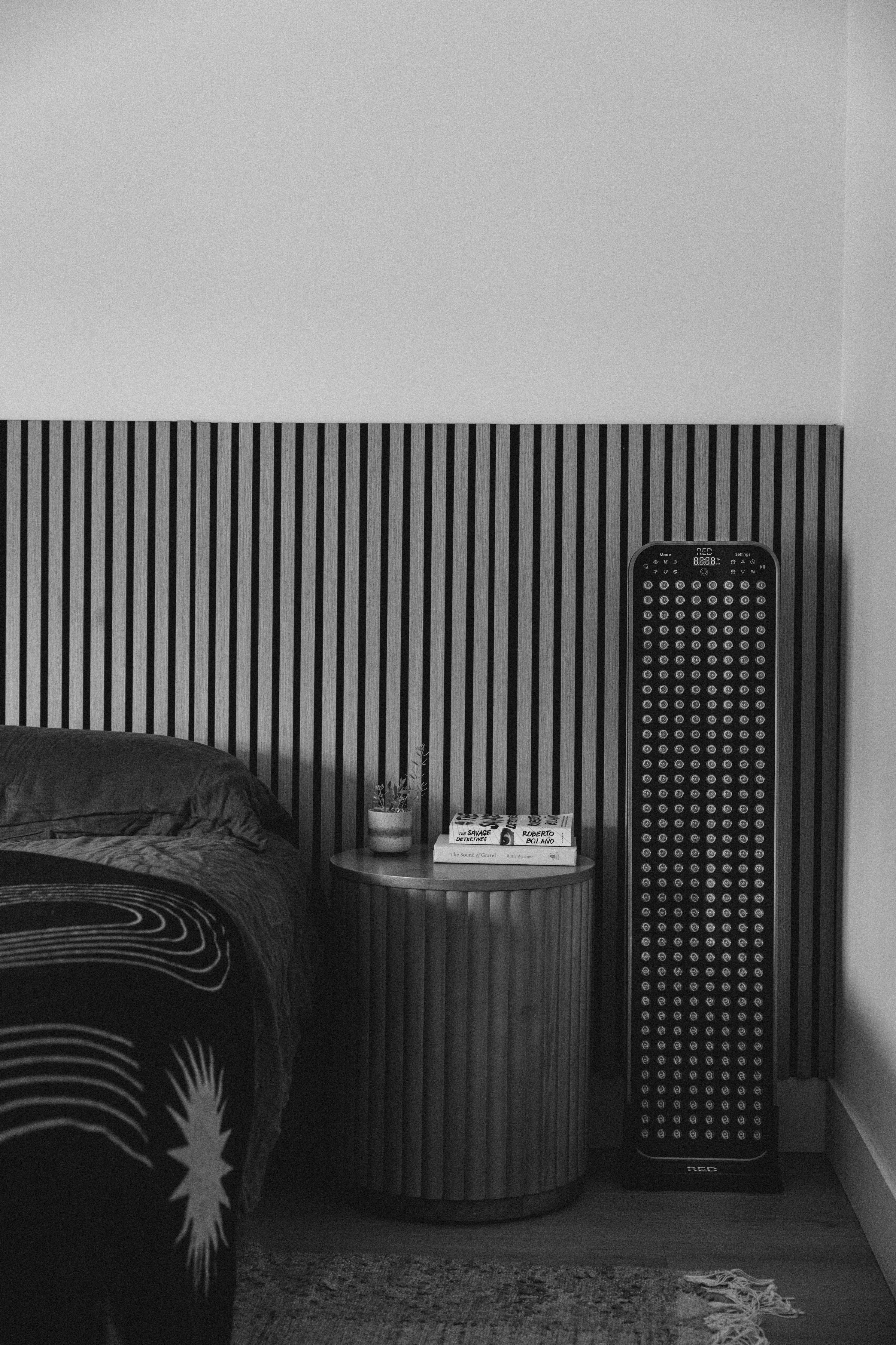 Renew Large panel in its floor stand, when not in use
