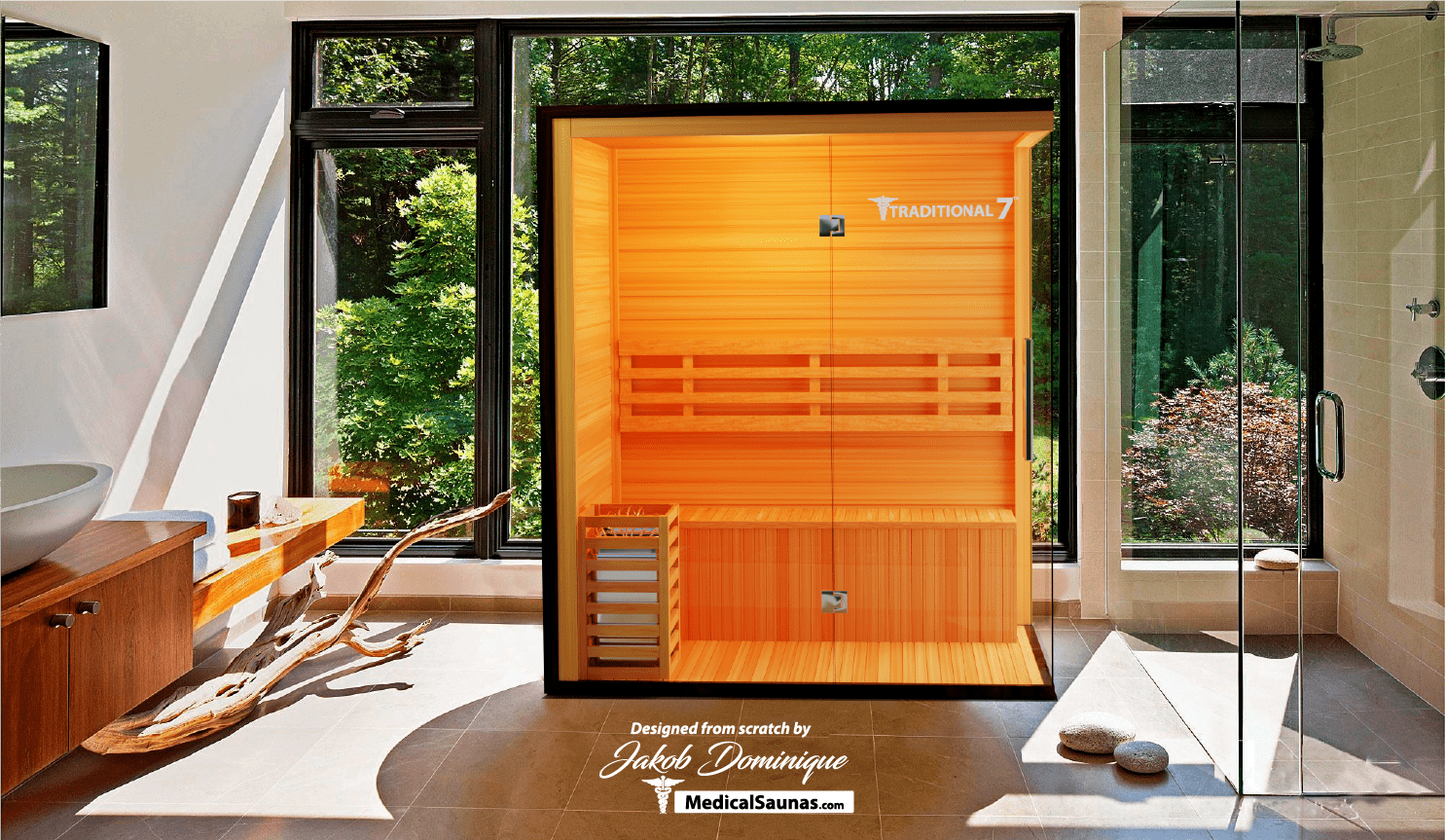 Medical Sauna Traditional 7 Indoor Traditional 3-Person Sauna