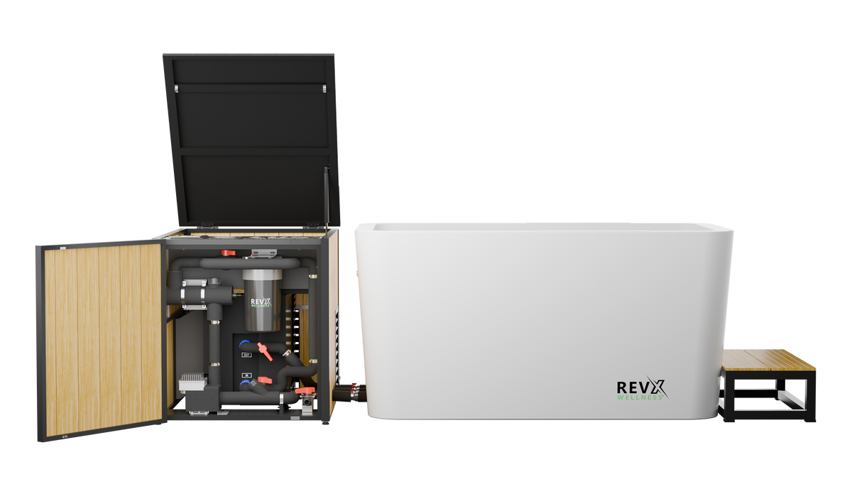 RevX X Tub 34-Inch Acrylic Cold Plunge with LUX Chiller and Filtration