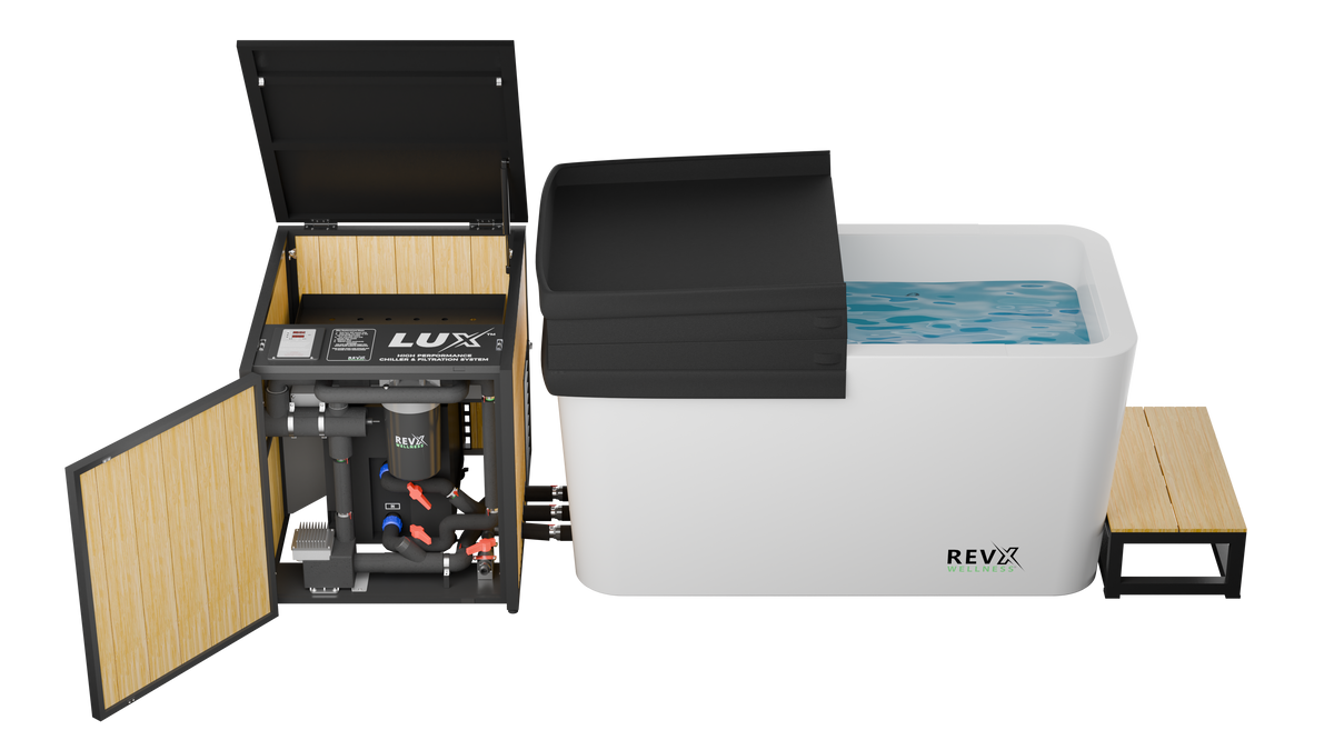 RevX X Tub 34-Inch Acrylic Cold Plunge with LUX Chiller and Filtration